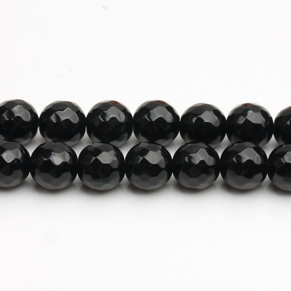 Natural Black Agate ball beads