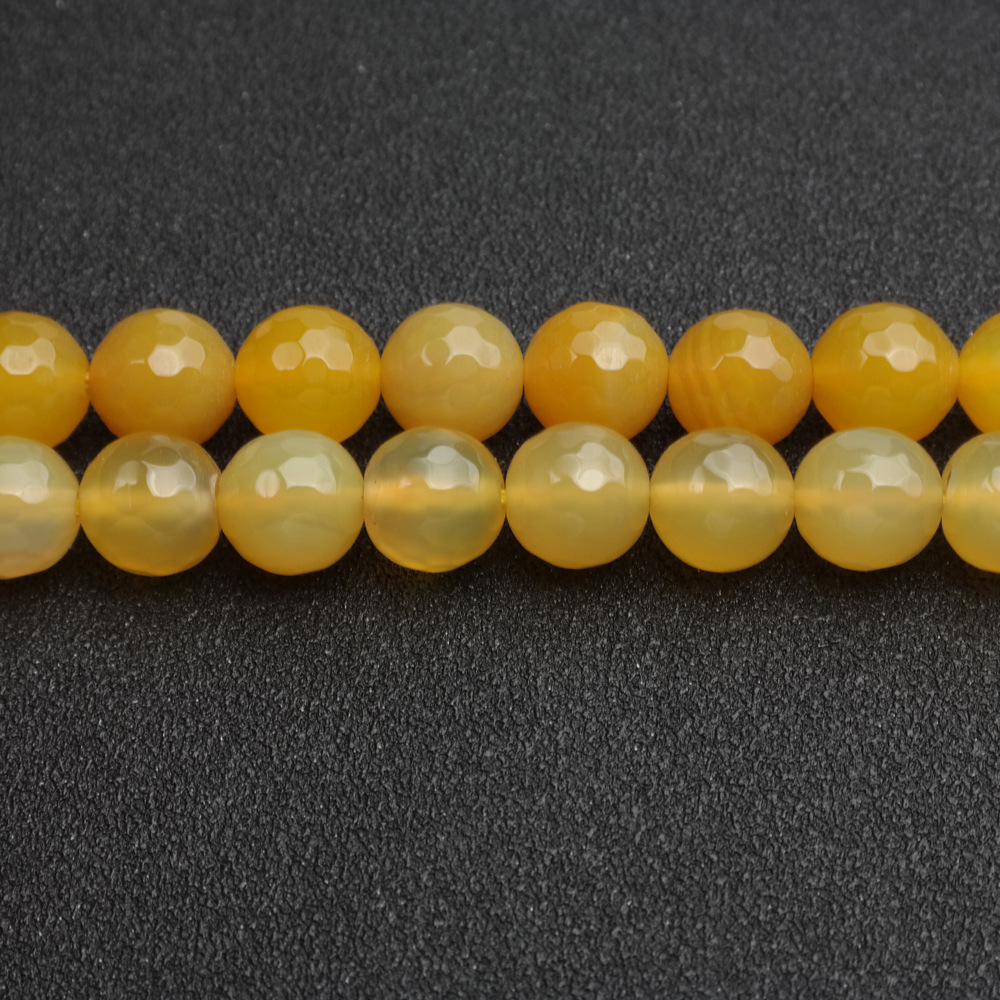 5:Yellow Agate Ball beads