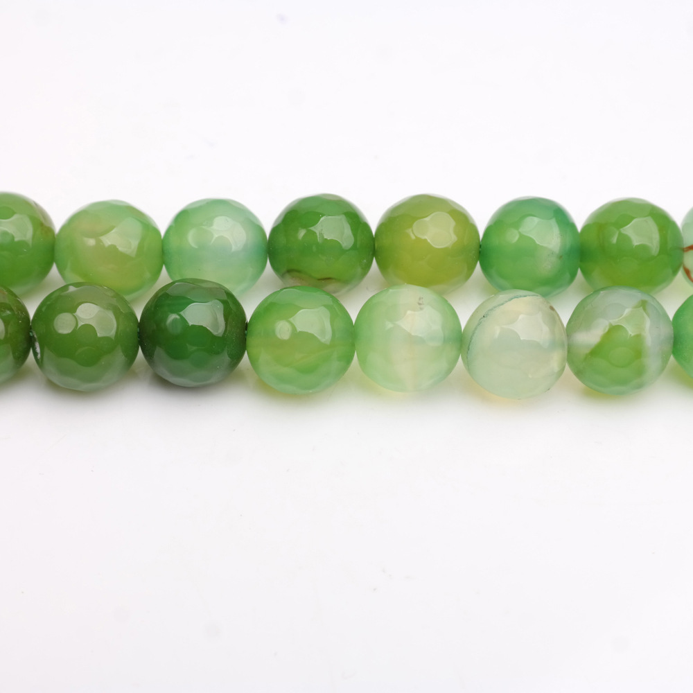 Light Green Agate ball beads
