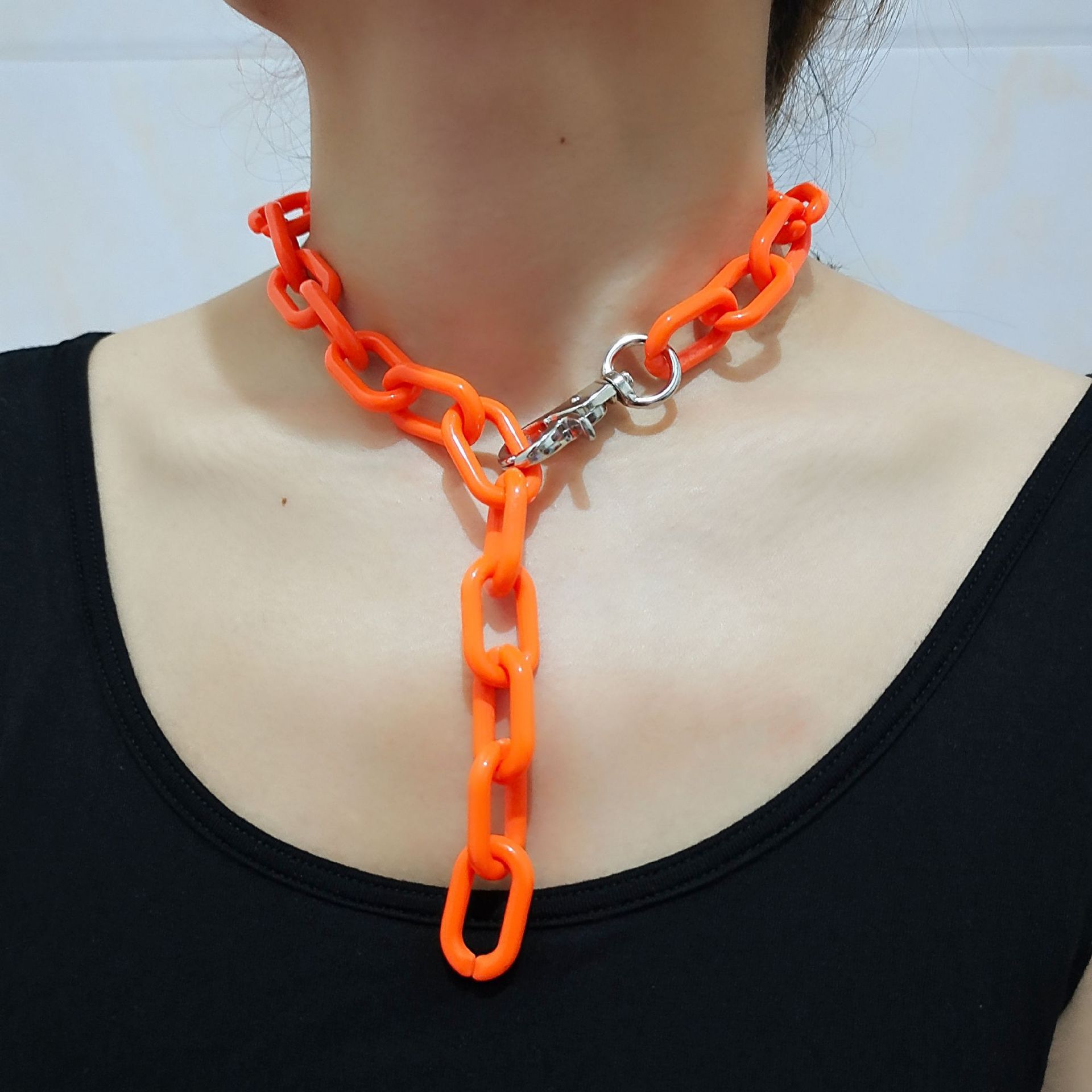 Orange. Necklace