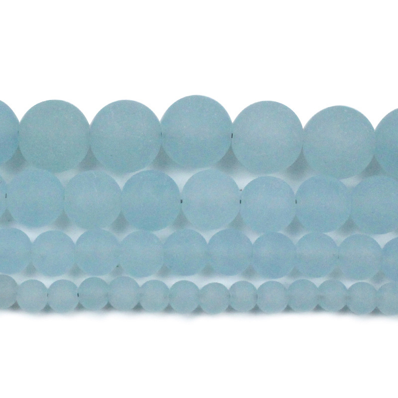 grey blue,4mm（About 90 PC/Strand）