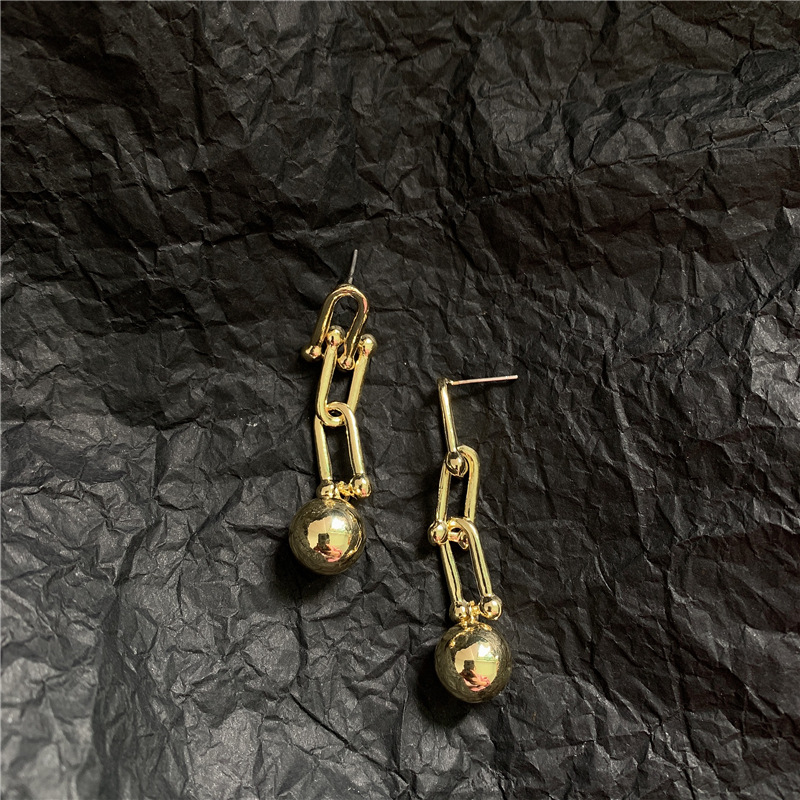 Earrings gold+925 silver needles