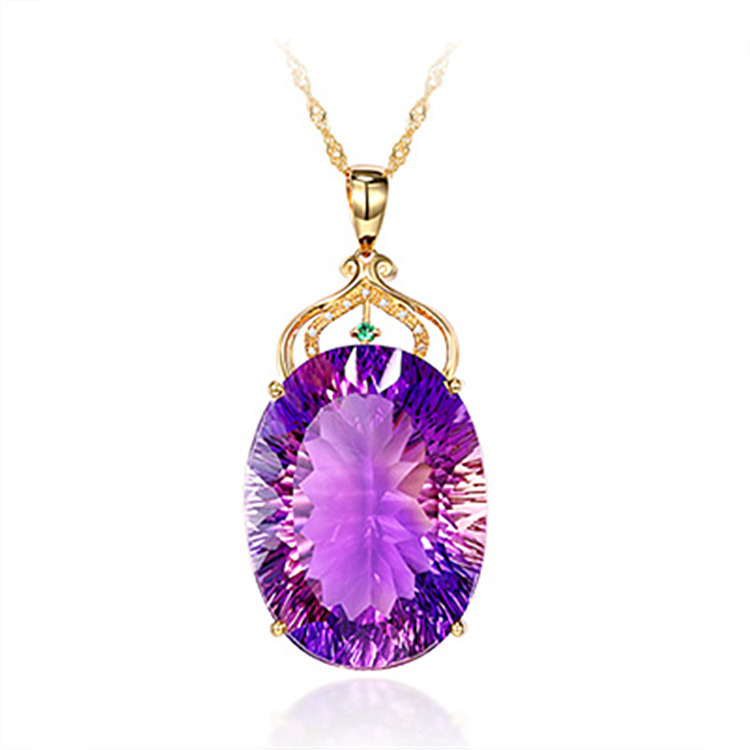 3:Purple pendant water wave chain [One price]