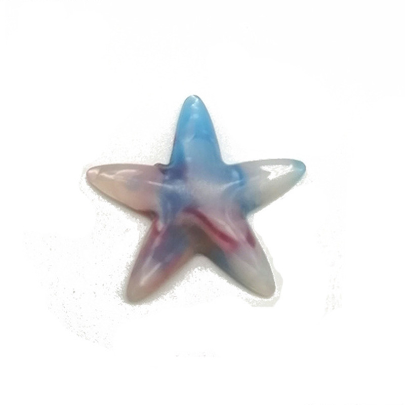 pink blue starfish