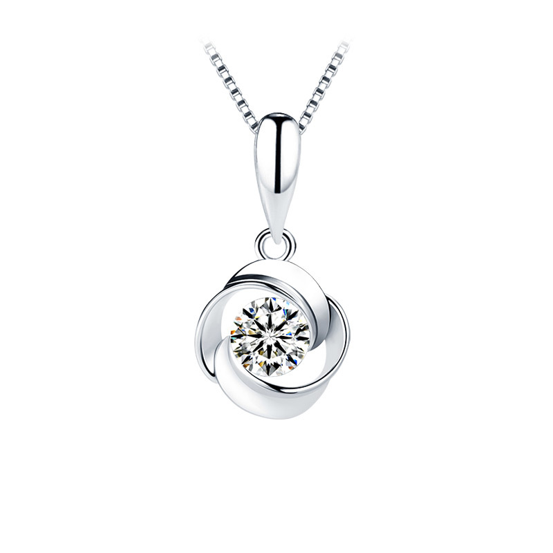 White diamond (pendant without chain)999 feet silv