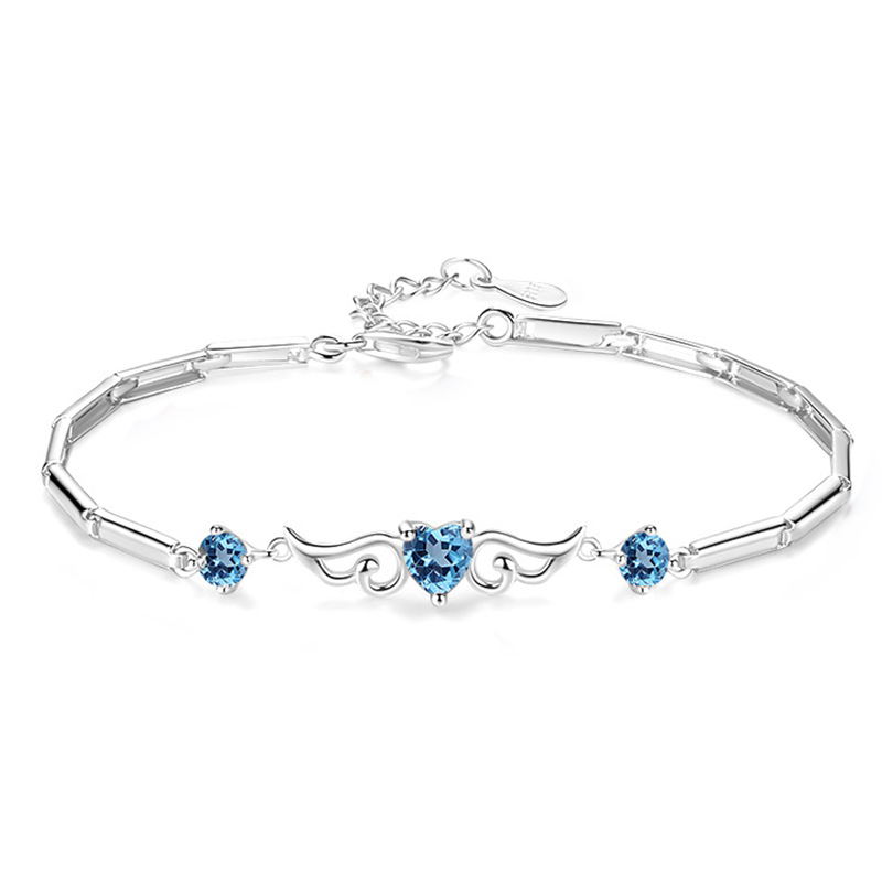 Bracelet (blue diamond)925 silver