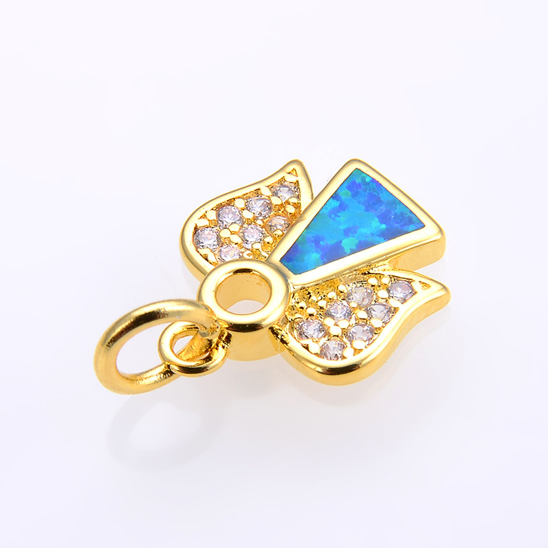 gold color blue opal