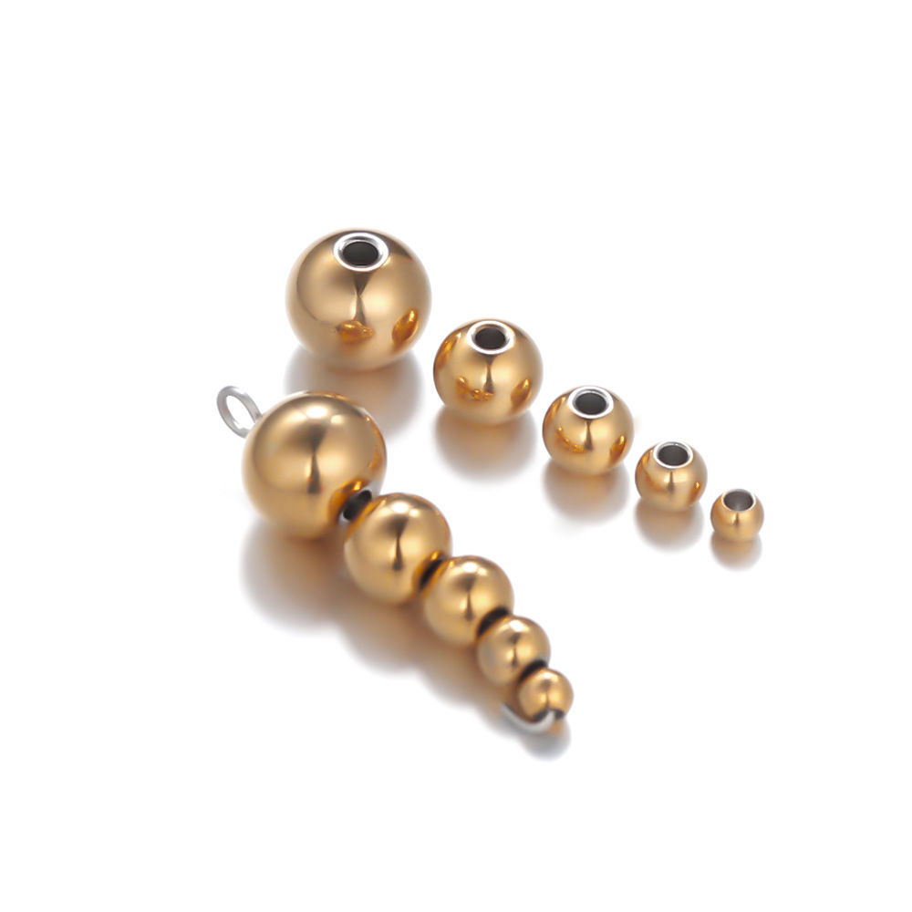 rose gold color plated 6mm