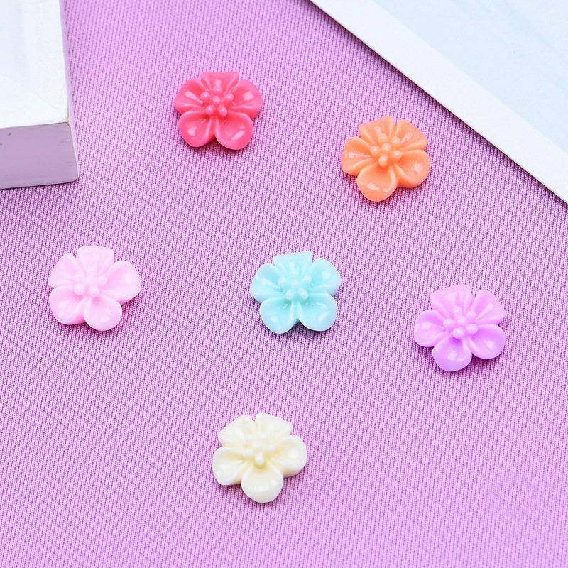 Fig. 2 resin flower mixed color 14MM