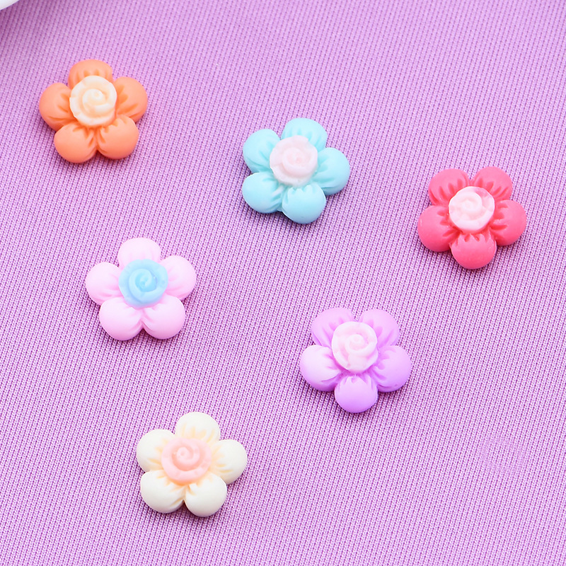 3:Fig. 3 resin flower mixed color 14MM