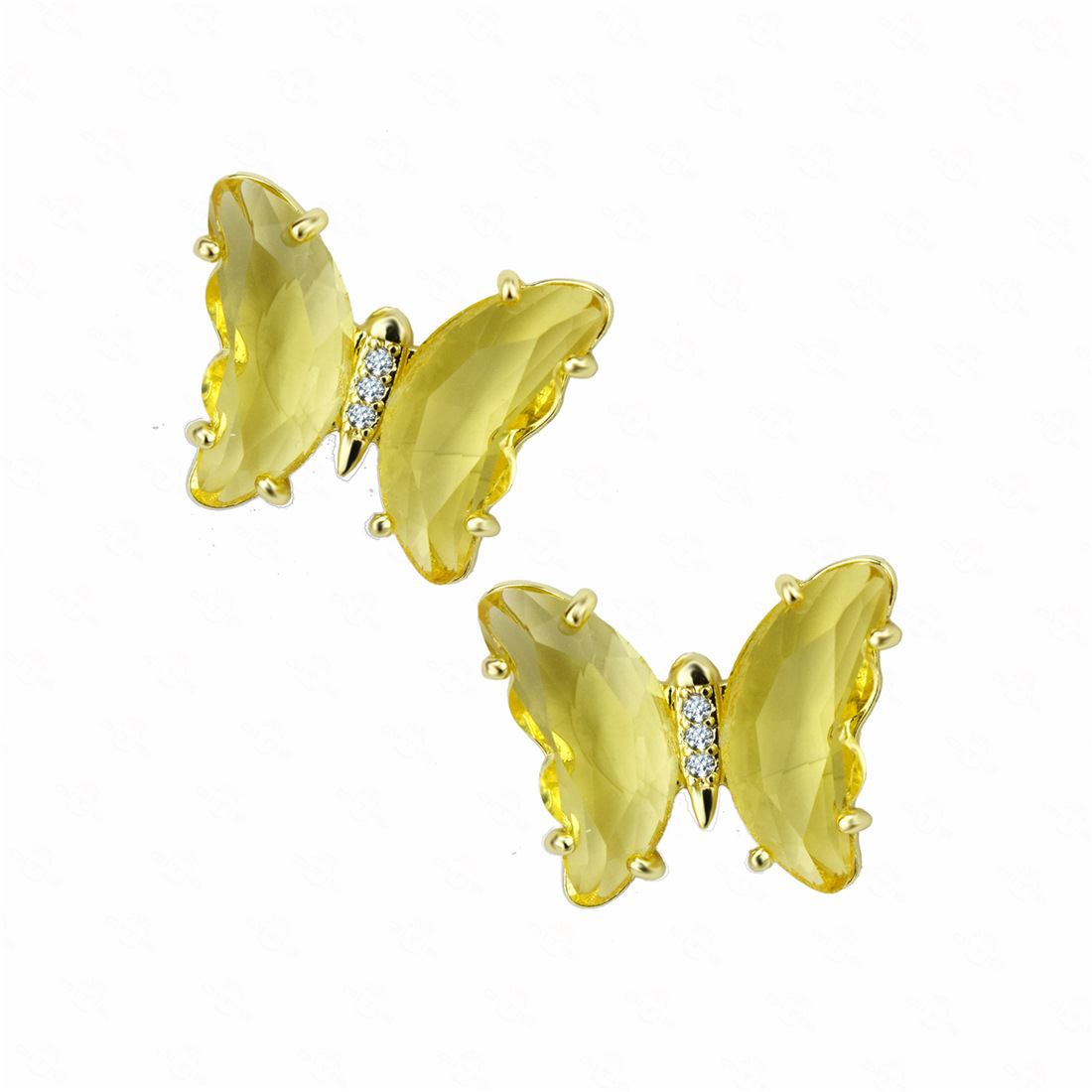 light yellow earring