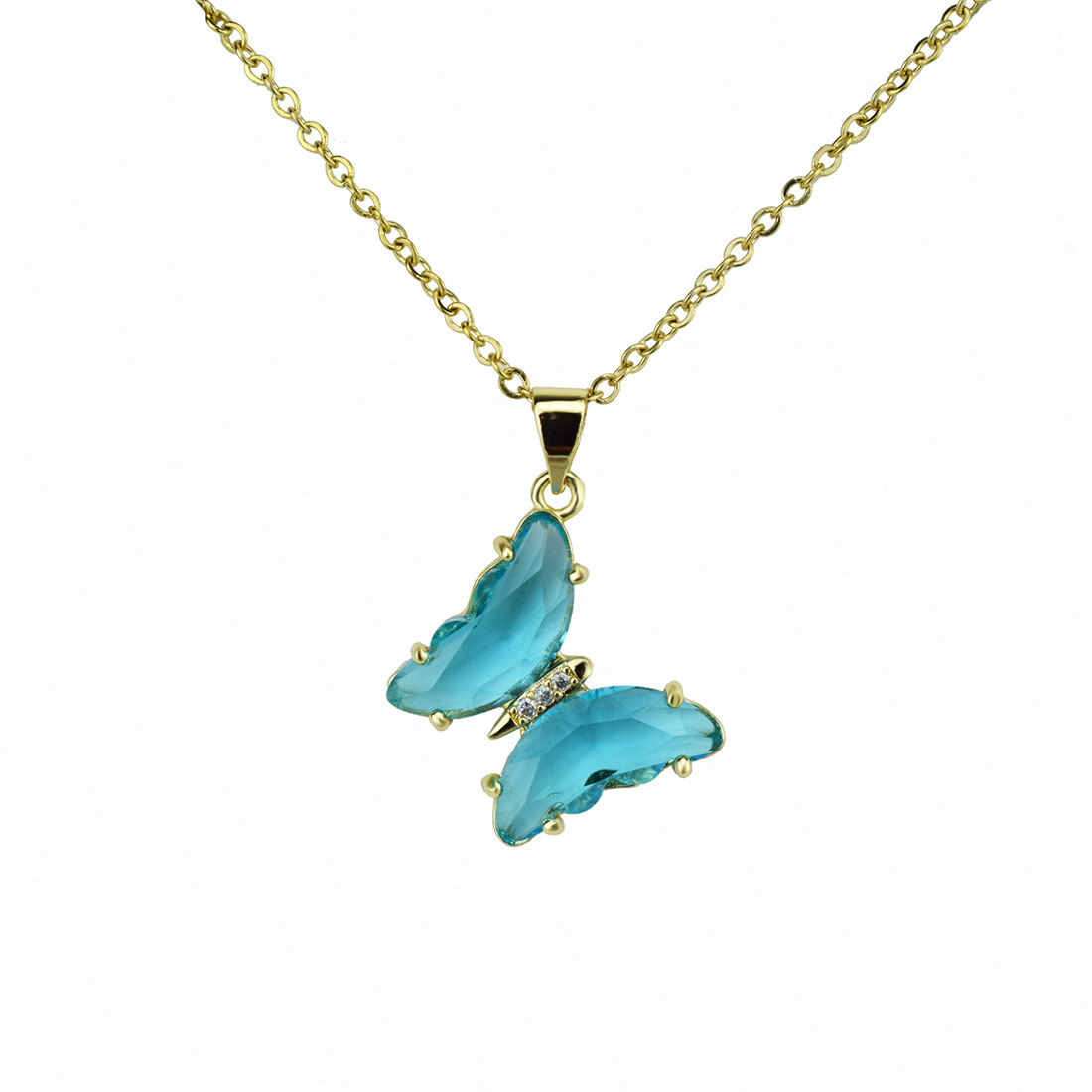 acid blue necklace