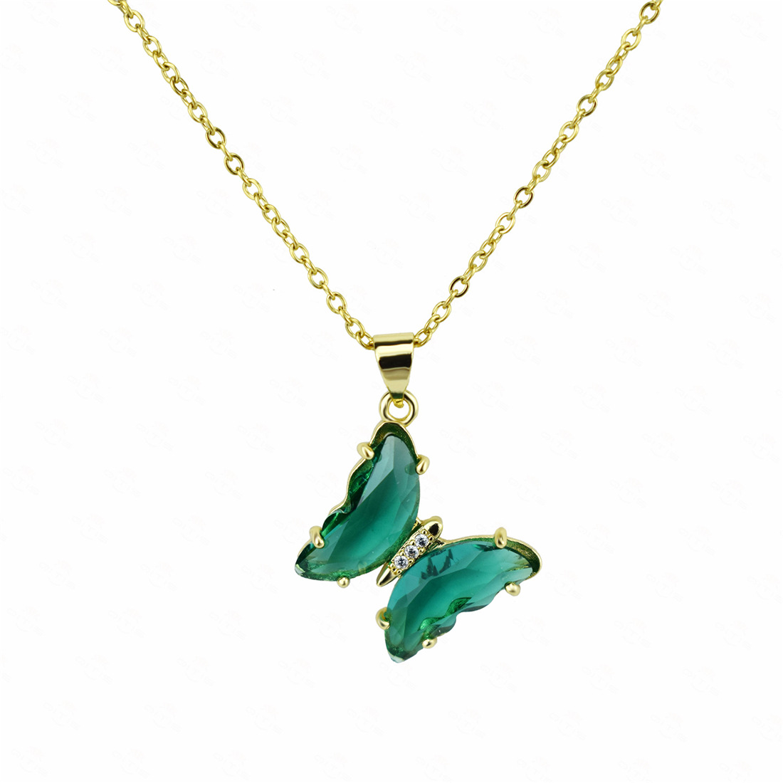 malachite green necklace