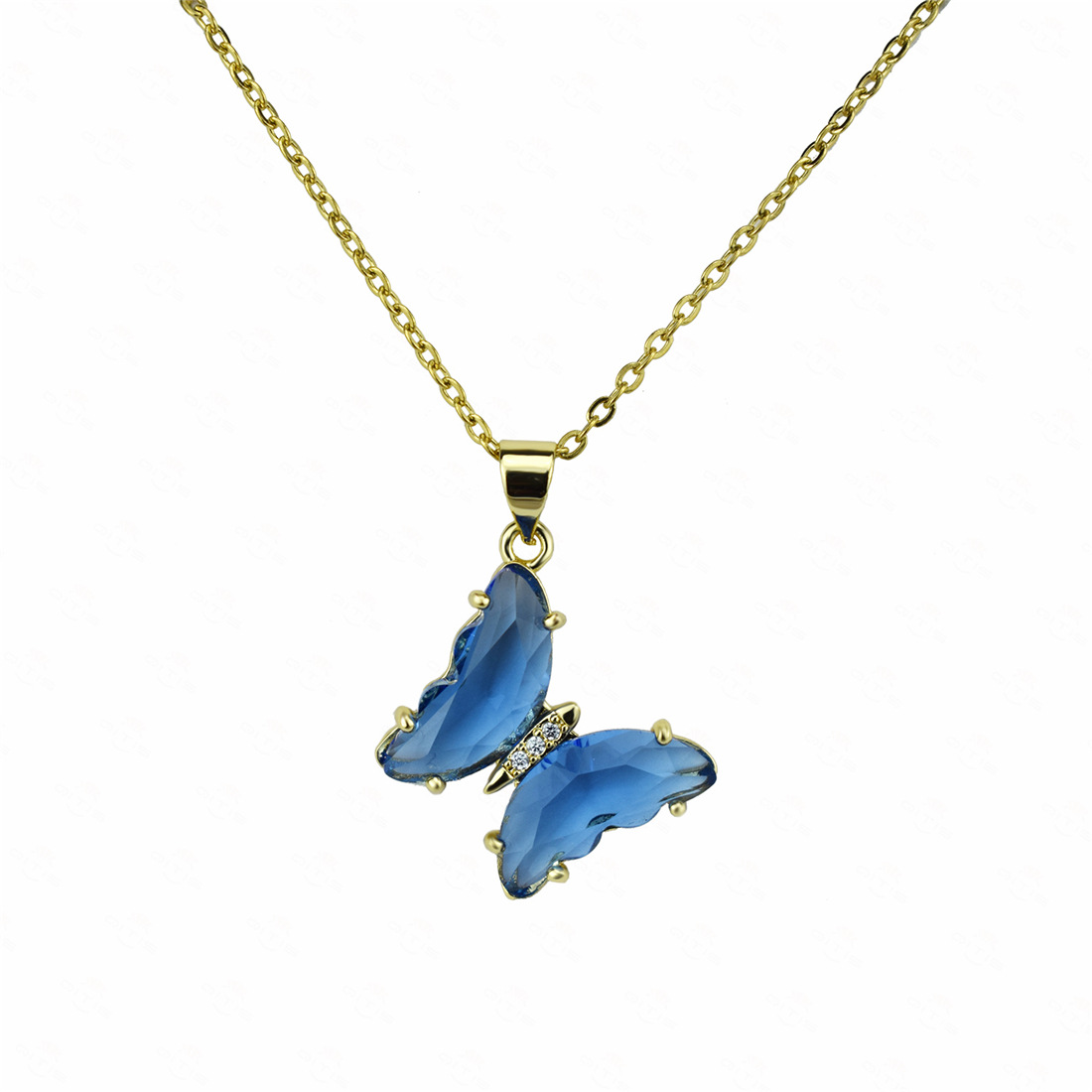light blue necklace