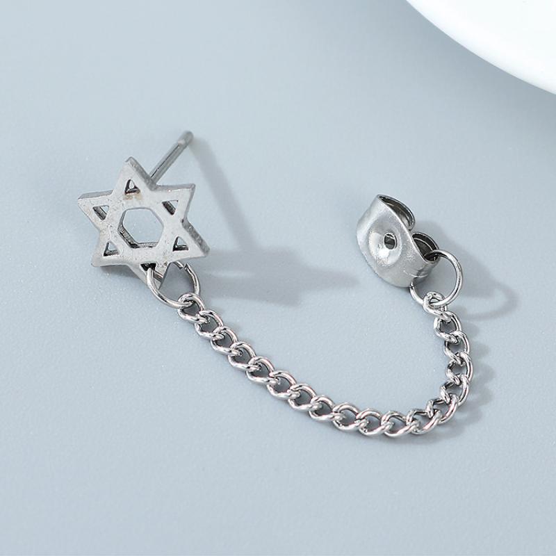 Five-pointed star earrings