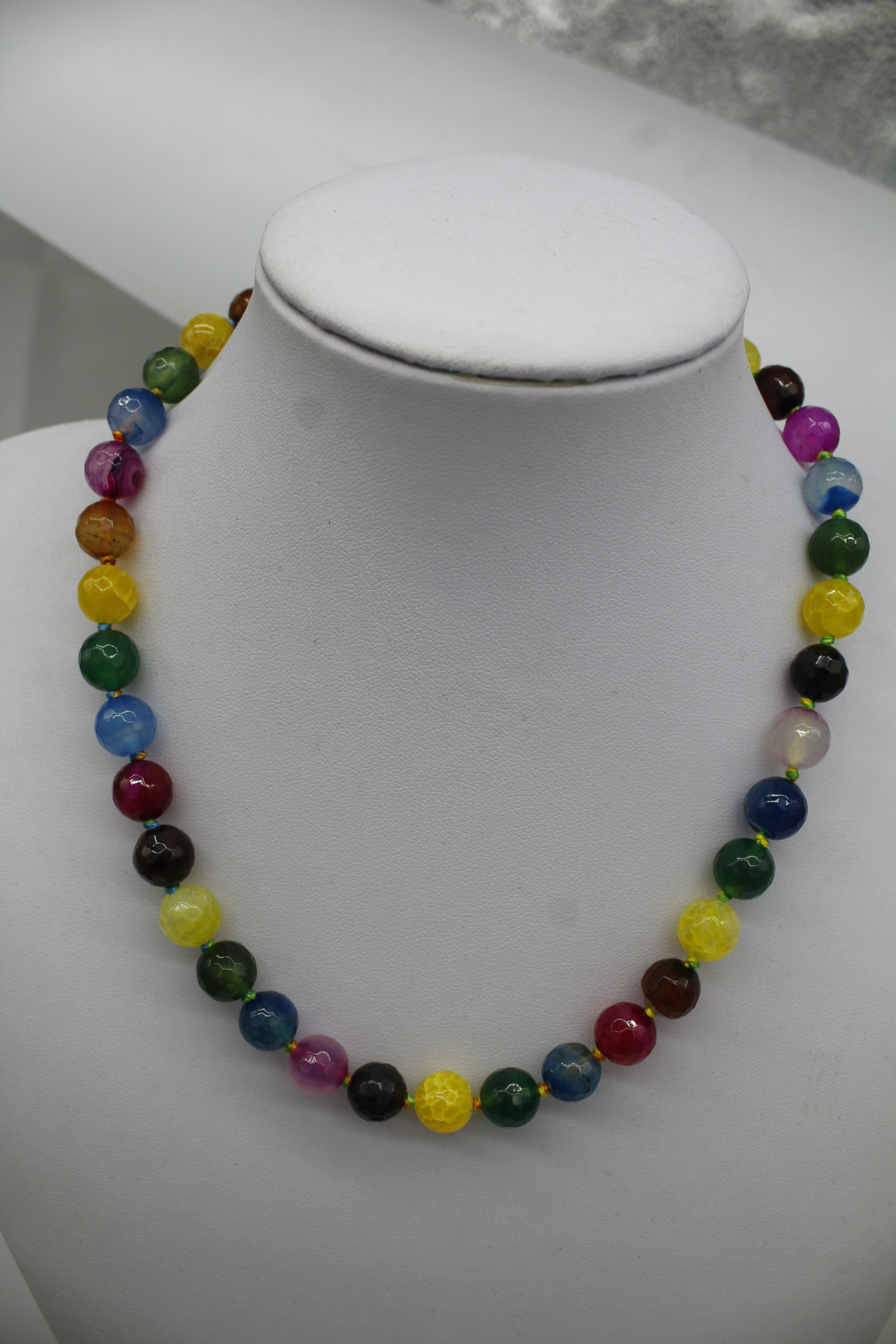 multi-colored, necklace, 10 mm
