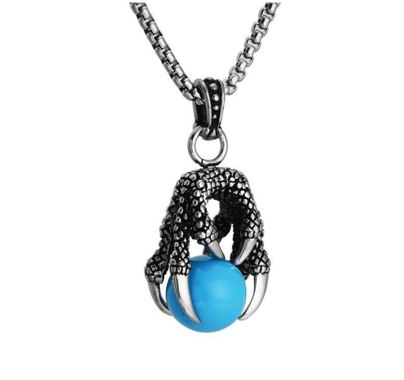7:Blue pendant  60CM necklace