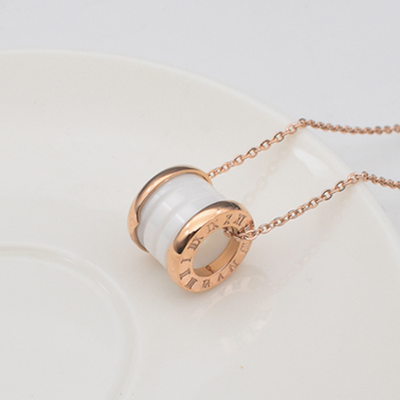 Roman rose gold and white porcelain