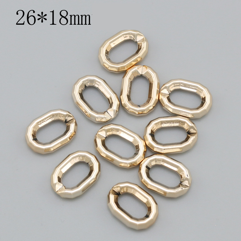 26*18 faceted rose gold