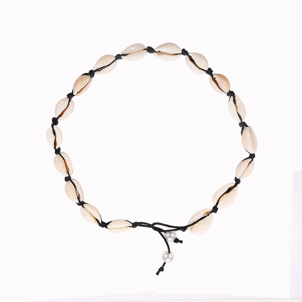 Black rope necklace N0448
