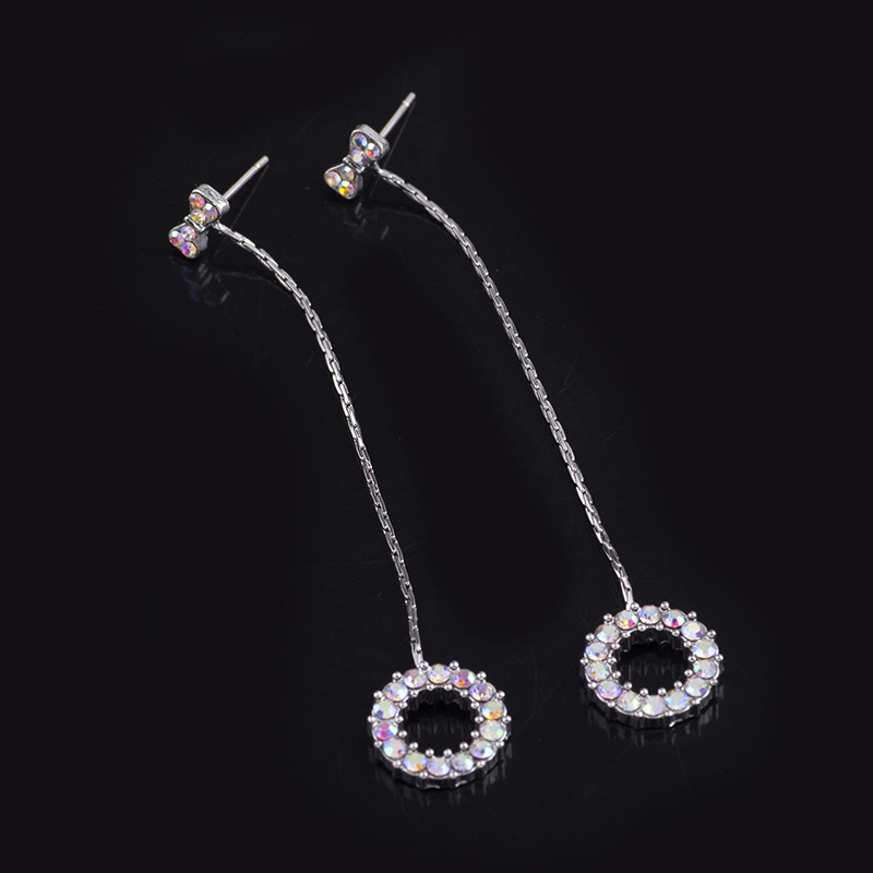 Drop earring with ear stud