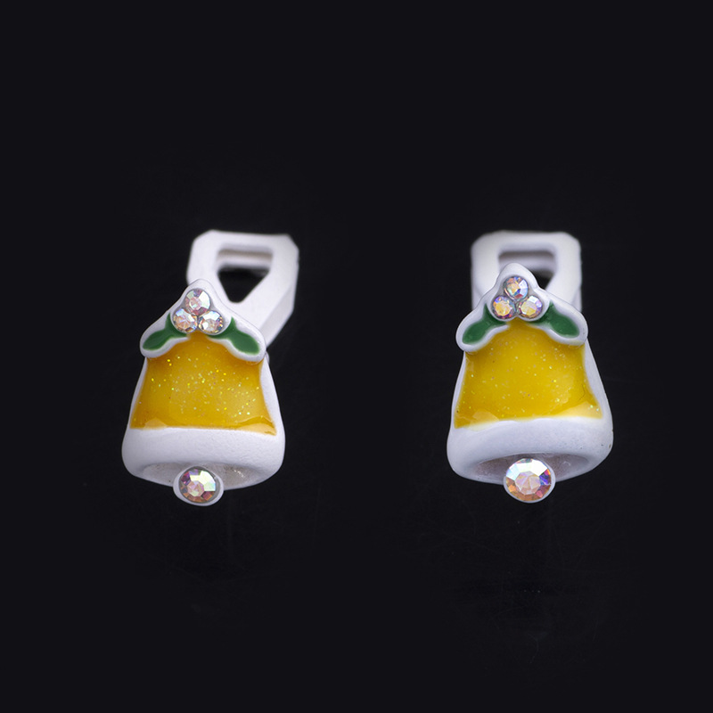 Clip-on earring Yellow bell