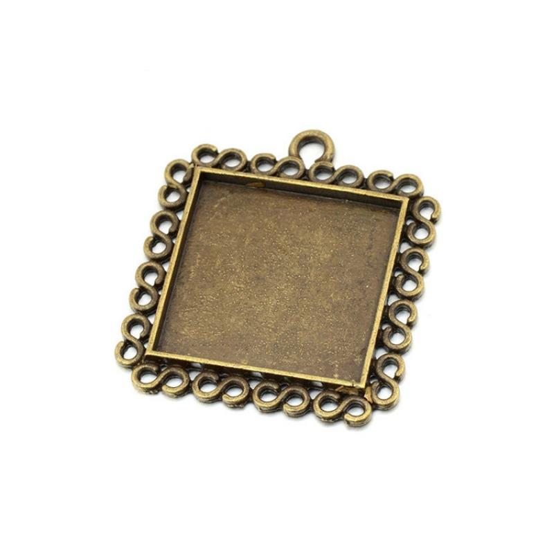 1 antique brass color plated