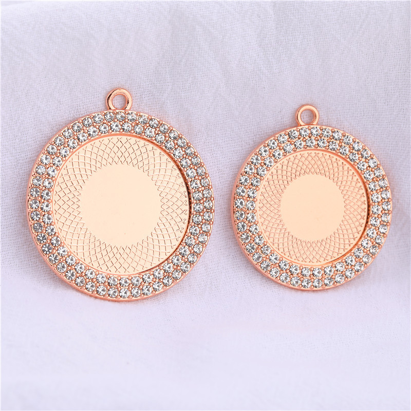 rose gold color plated,30mm