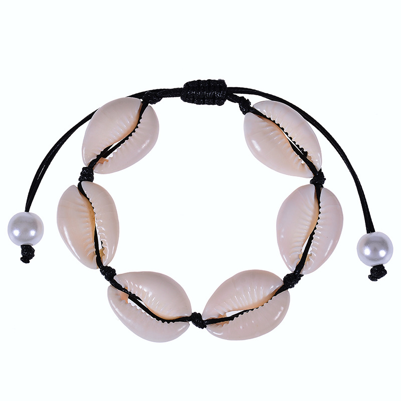 Black shell bracelet (pearl)