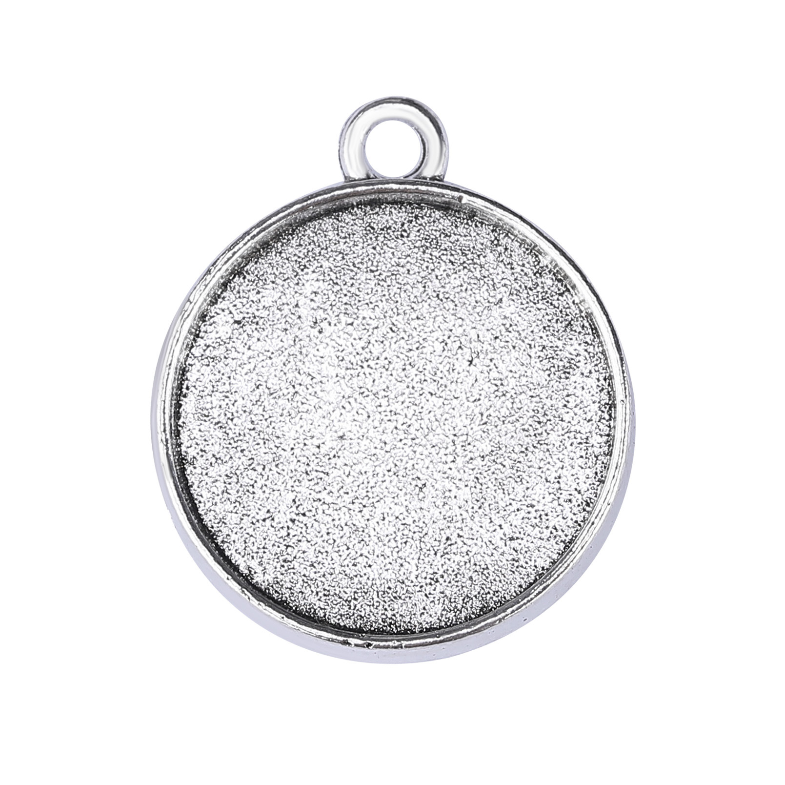 antique silver color plated,18mm
