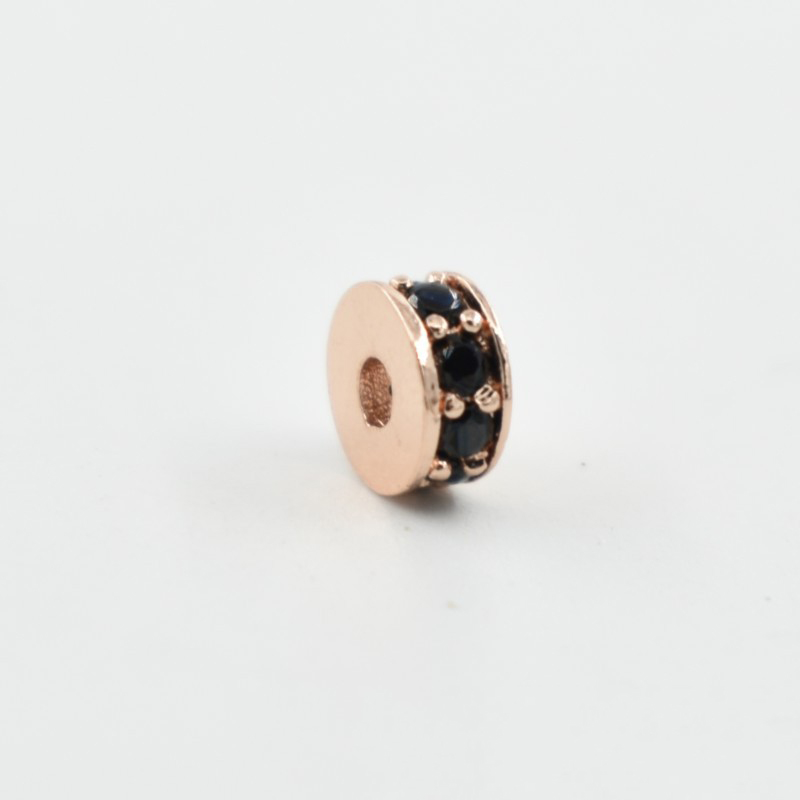 3 rose gold color plated