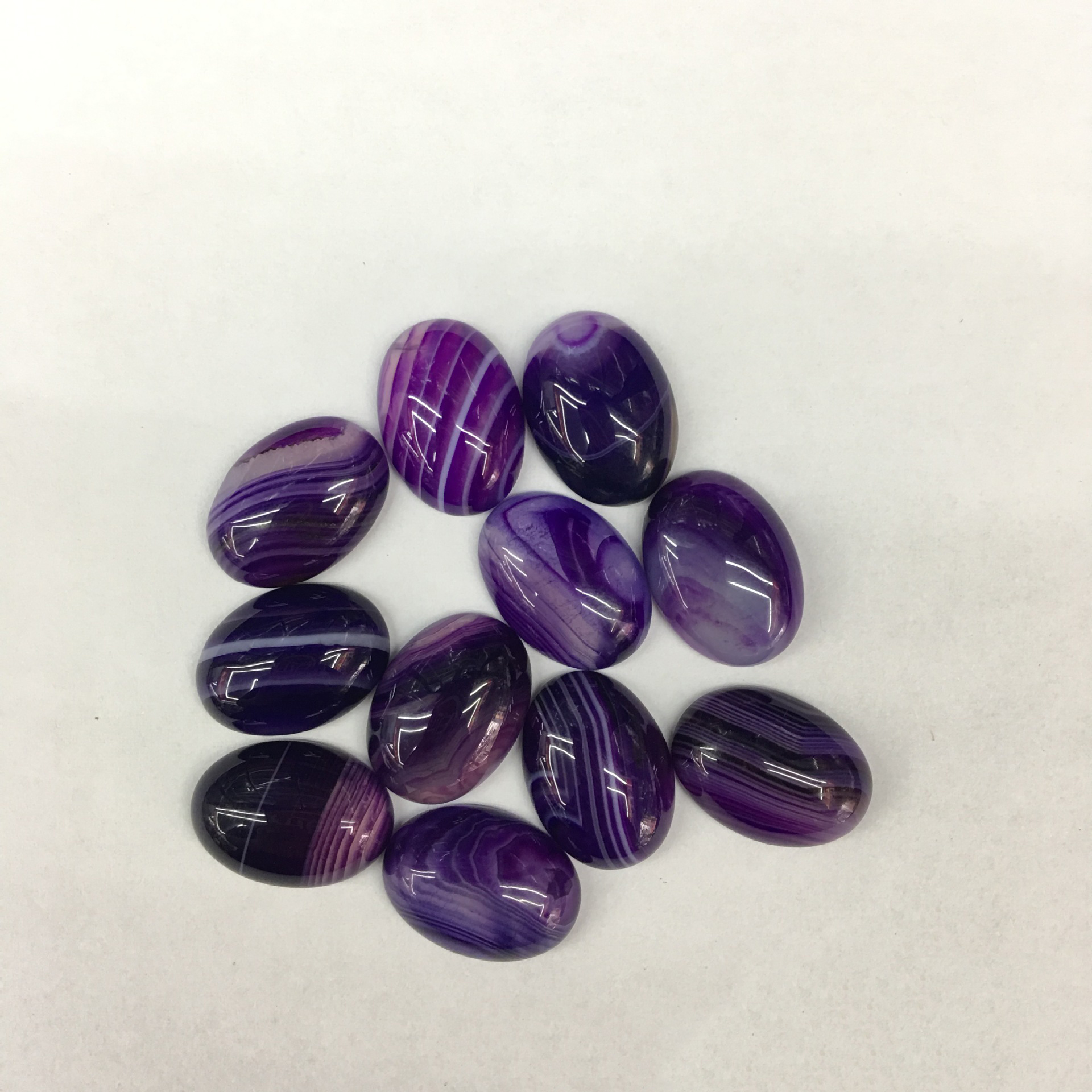 Purple striped agate