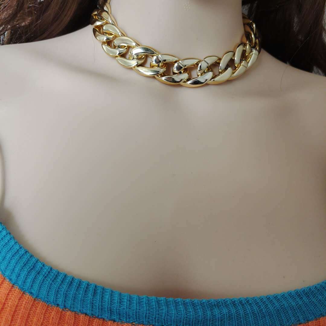 1:gold necklace 36cm