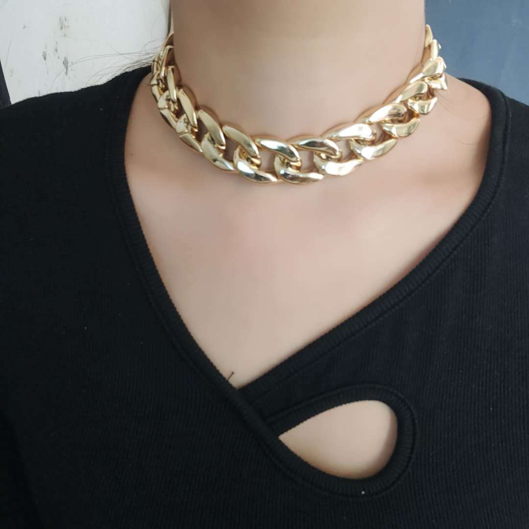 silver necklace 36cm