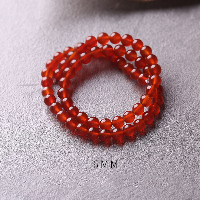 Red agate: 6mm/about 63 pieces/string