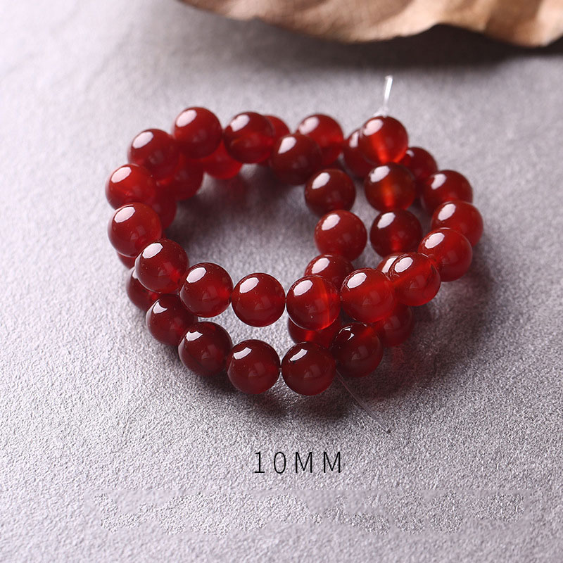 Red agate: 10mm/about 39 pieces/string