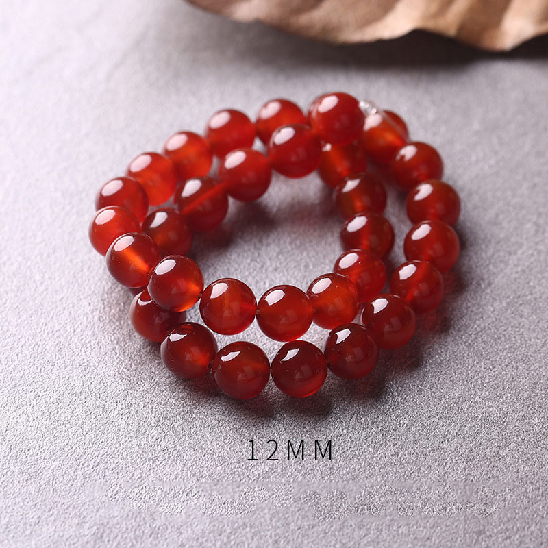 Red agate: 12mm/about 32 pieces/string