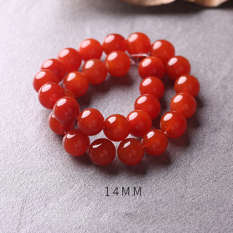Red agate: 14mm/about 28 pieces/string