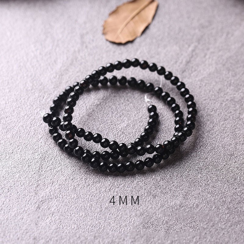 8:Black agate: 4mm/about 97 pieces/string