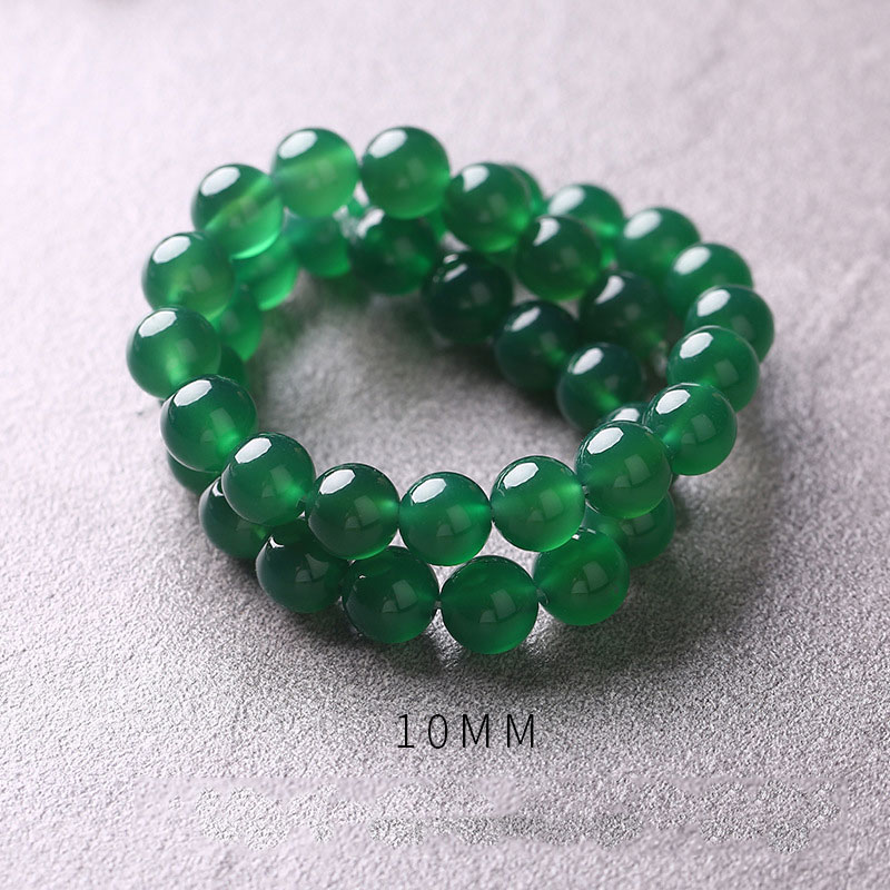 Green agate: 10mm/about 39 pieces/string