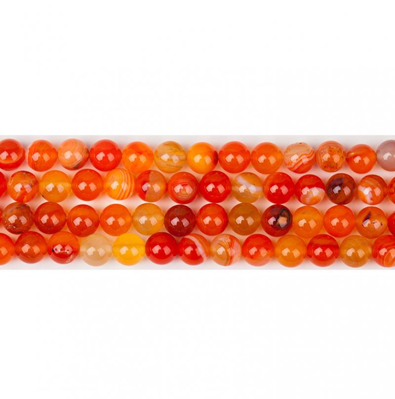 Orange Pearl agate 4mm, about 95 a