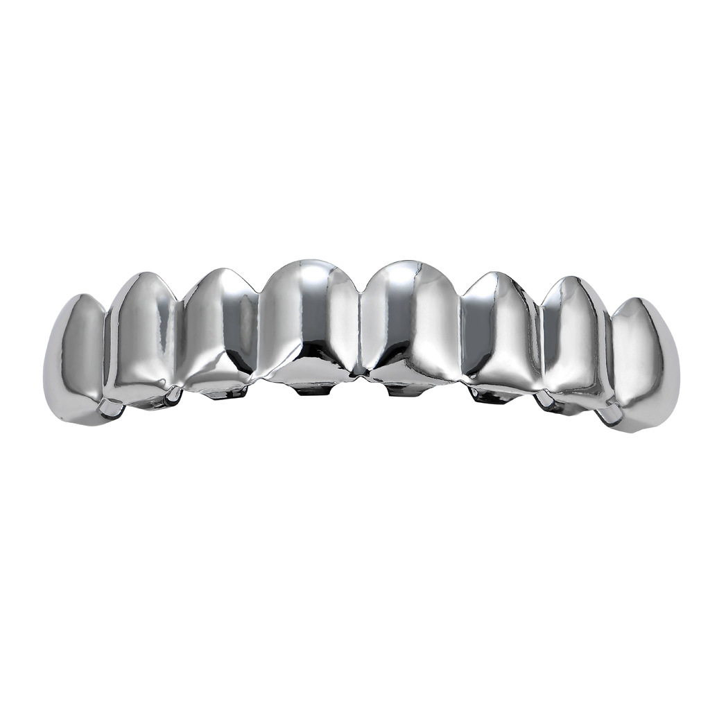 silver color plated（upper teeth）
