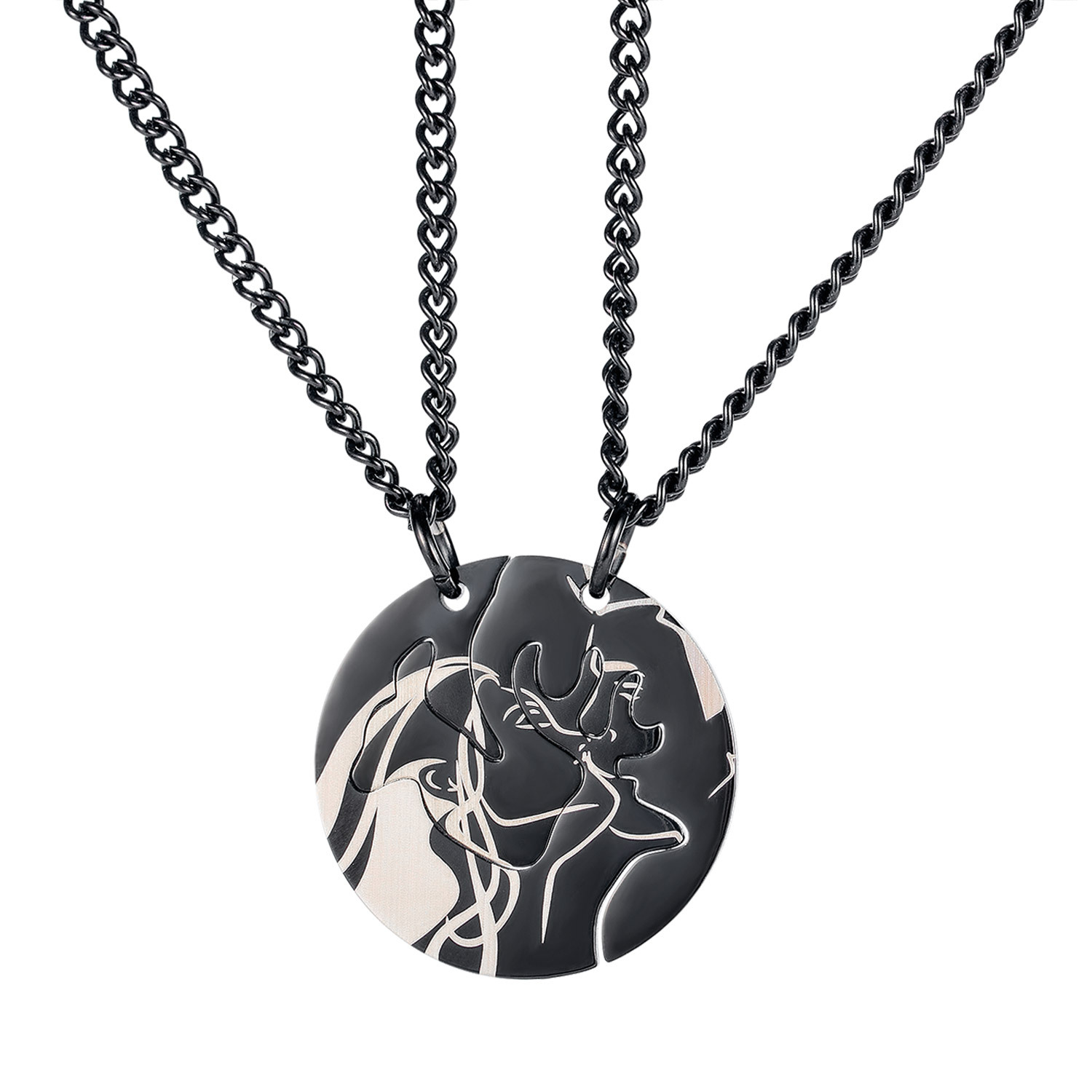 Black pendant + extended chain of distribution cha