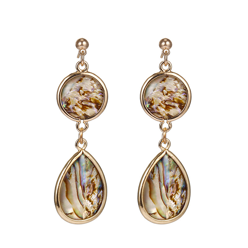 Abalone with earrings