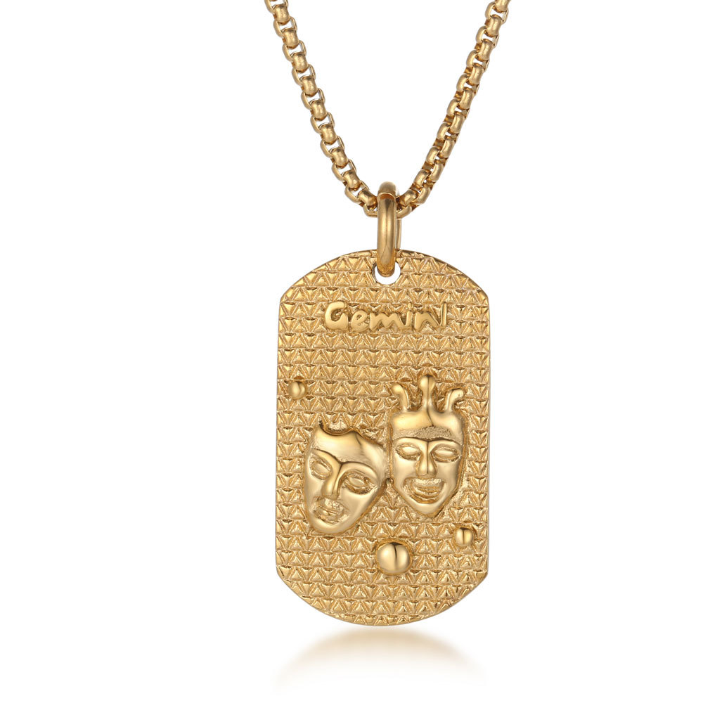 Gold, single pendant, no chain