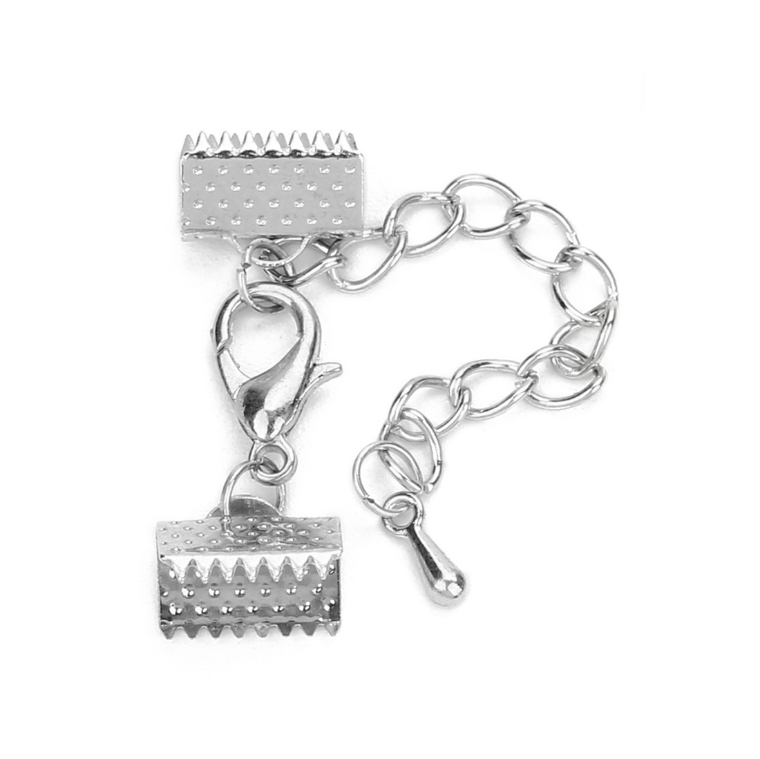 White k iron tail chain length 5cm/lobster clasp 1