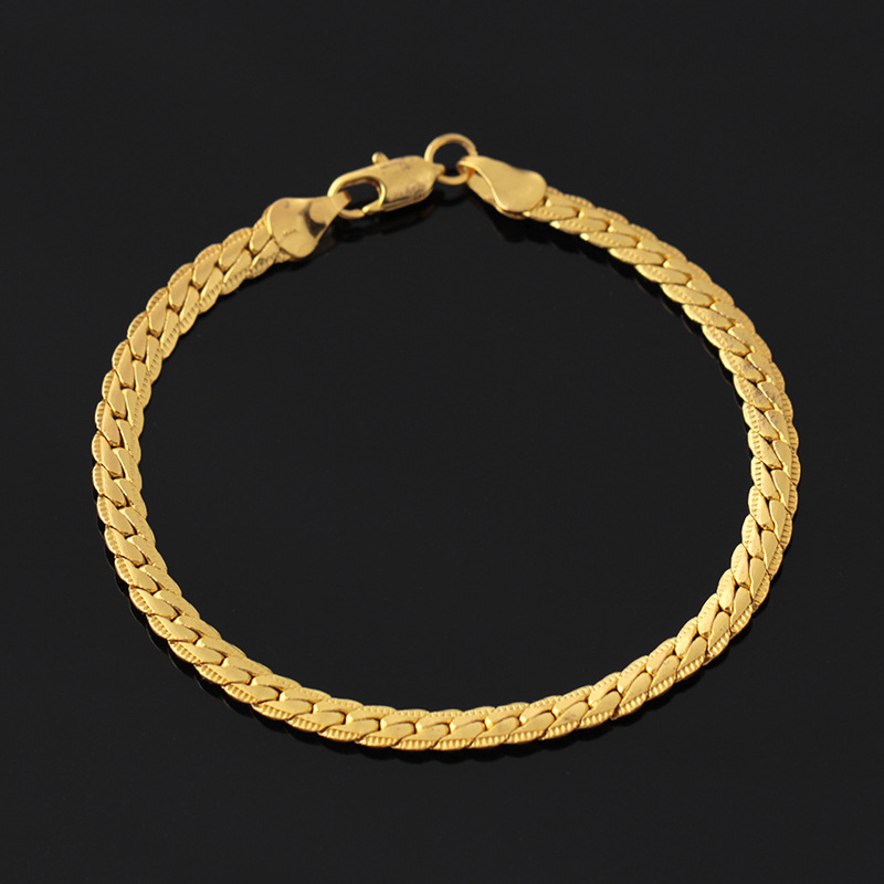 Bezel chain gold