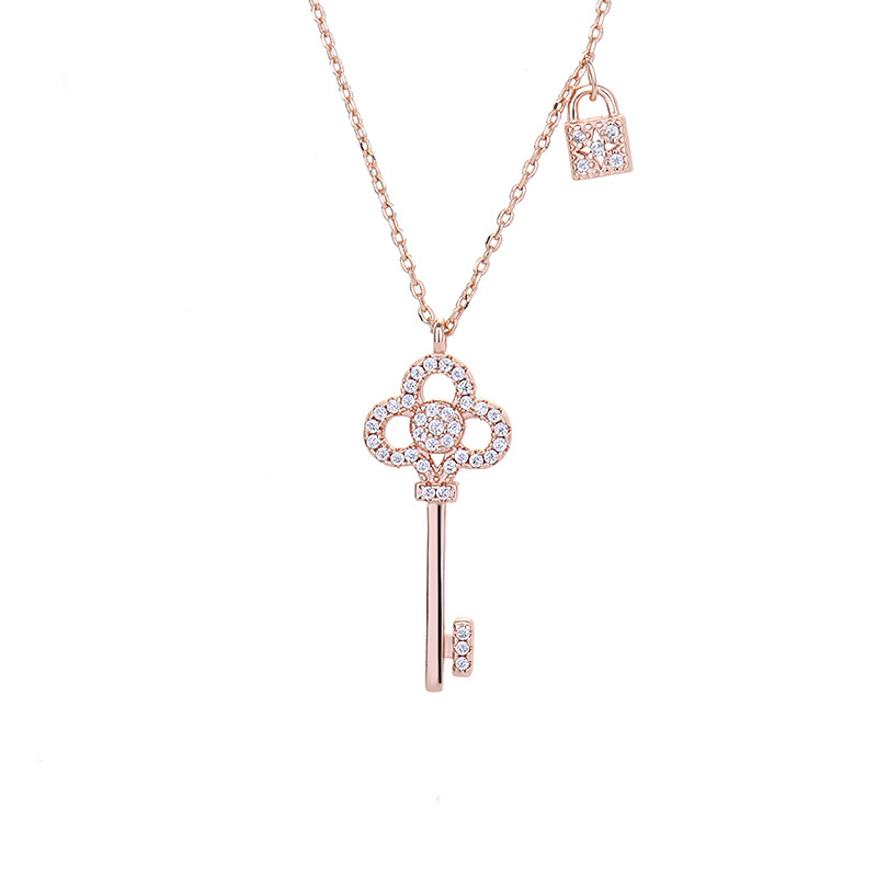 Key chain, rose-gold plated