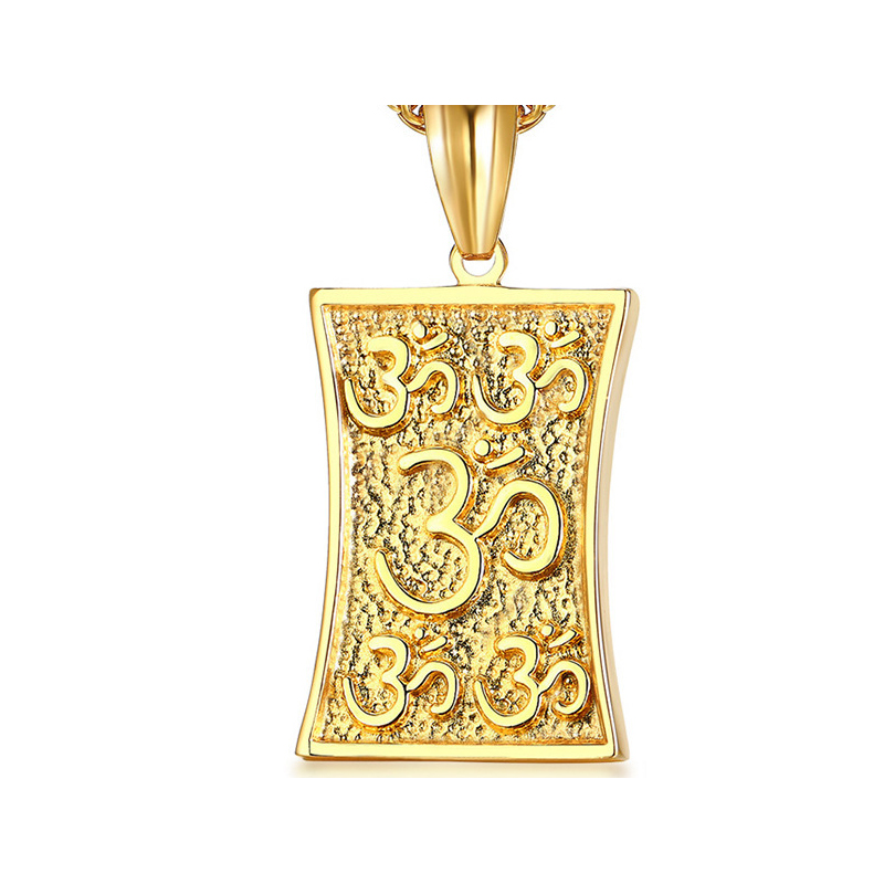 4:Golden pendant without chain