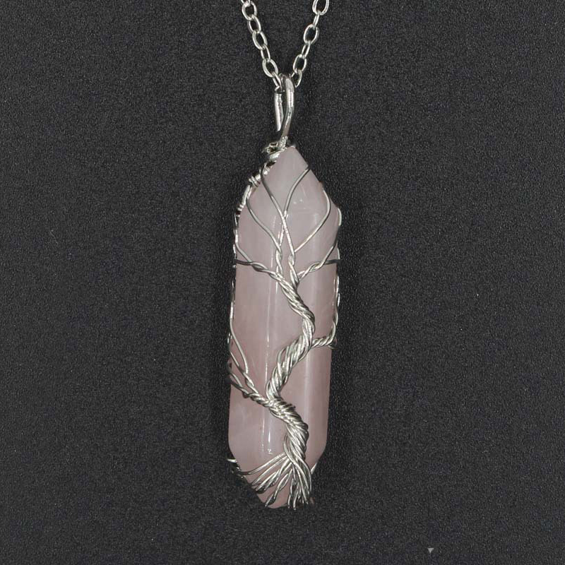 Silver pink crystal